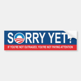 Förlåt än? Anti Obama Bildekal