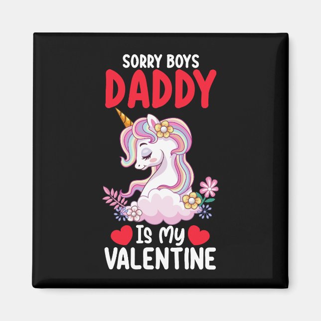 Förlåt att Boys pappa är min Valentine Pappa Unico Magnet (Framsidan)