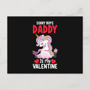Förlåt att Boys pappa är min Valentine Pappa Unico Vykort