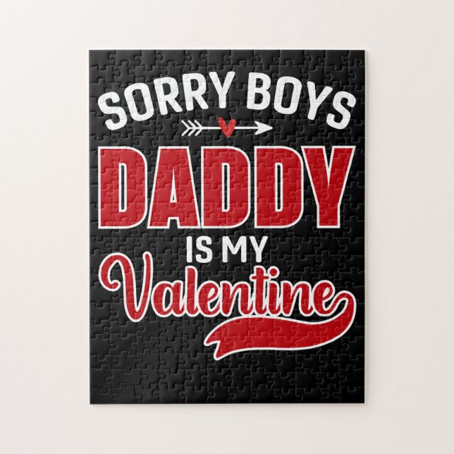 Förlåt att Boys pappa är min Valentine Pussel (Vertikal)