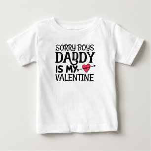 Förlåt att Boys pappa är min Valentine T Shirt