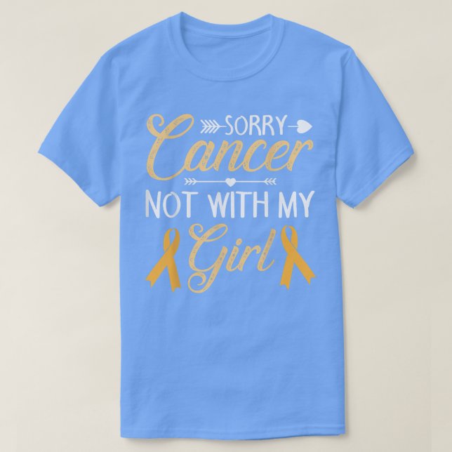 Förlåt att cancer inte är med min flickbarnscancer t shirt (Design framsida)