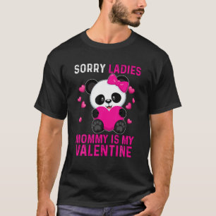 Förlåt att Dam Mamma är min hjärtans Panda-hjärtan T Shirt