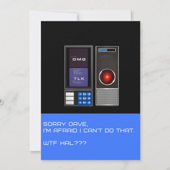 Förlåt att Dave inte kan göra det. Inbjudningar (Framsida)