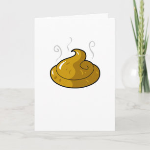 "Förlåt att du har känt dig som poop." kort