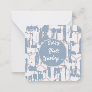 Förlåt att du Lämnar Anteckningskort