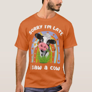 Förlåt att han kom för sent och såg ett komiskt ci t shirt