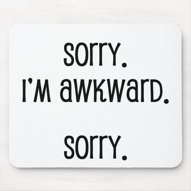 Förlåt att jag är Awkward Musmatta (Framsidan)