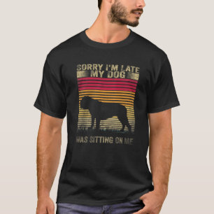 Förlåt att jag är sen att min Hund var Sitta på mi T Shirt