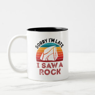 Förlåt att jag är sen jag såg en Sten Rockhoun Två-Tonad Mugg