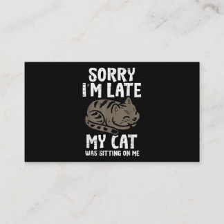 Förlåt att jag är sen med Sitta på mig... Visitkort