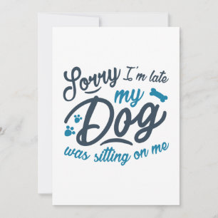 Förlåt att jag är sen tack kort