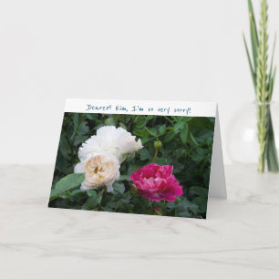 Förlåt att jag ber om ursäkt för Ro Elegant Apolog Kort