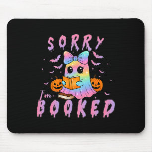 Förlåt att jag bokar Ghost Reading Halloween Bok K Musmatta