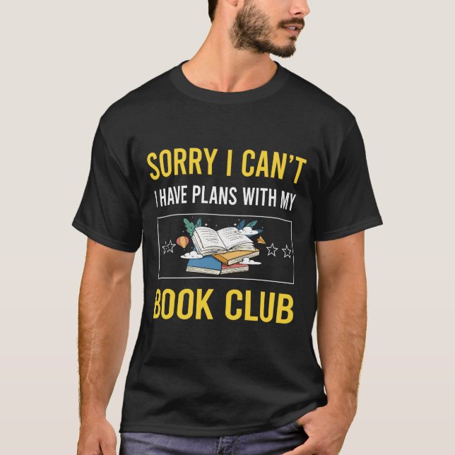 Förlåt att jag Cant Bok Klubb T Shirt (Framsida)