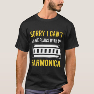 Förlåt att jag Cant Harmonica Mouth Organ T Shirt