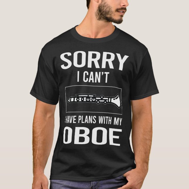 Förlåt att jag Cant Oboe T Shirt (Framsida)