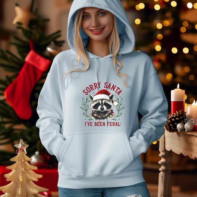 Förlåt att jag har varit Feral Raccoon-julflickan T Shirt (Skapare uppladdad)