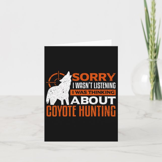 Förlåt att jag hörde att jag tänkte på Coyot Kort (Framsida)