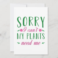 Förlåt att jag inte behöver mina växter