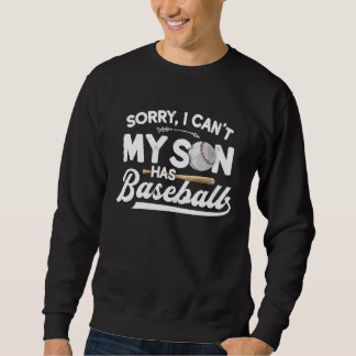 Förlåt att jag inte har Baseball Baseball Mamma Lång Ärmad Tröja