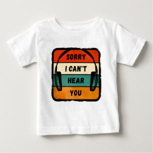 Förlåt att jag inte hör dig - Retro-hörlurar T Shirt