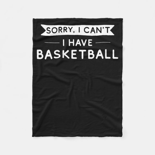 Förlåt att jag inte kan ha basket fleecefilt (Framsidan)