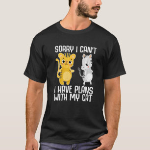 Förlåt att jag inte kan ha planer med kattdjur t shirt