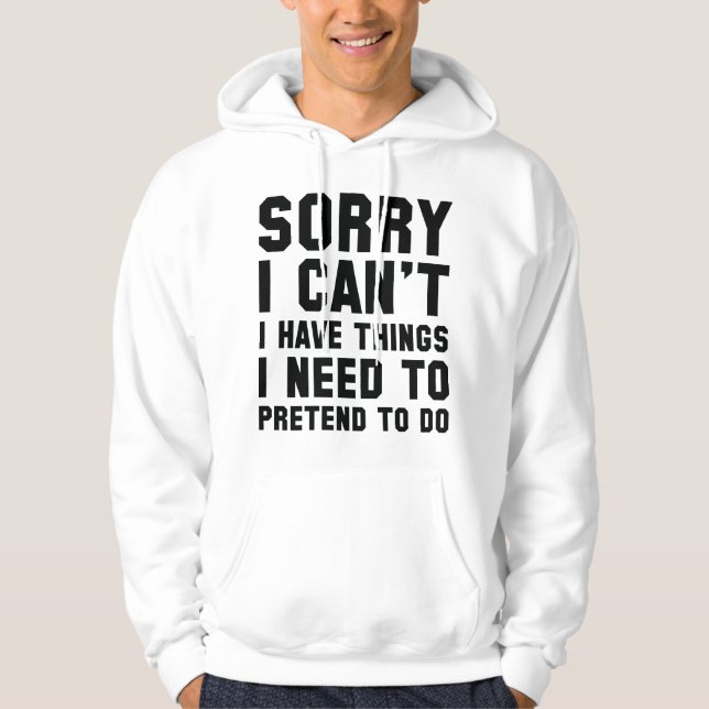 Förlåt att jag inte kan hoodie (Framsida)