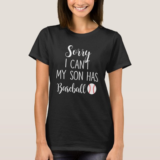 Förlåt att jag inte kan min son har basket t shirt (Framsida)
