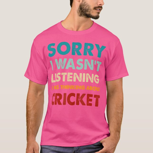 Förlåt att jag inte lyssnade på Cric. T Shirt (Framsida)