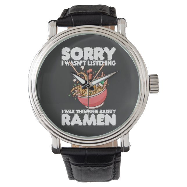 Förlåt att jag inte lyssnade på Ramen Armbandsur (Framsida)