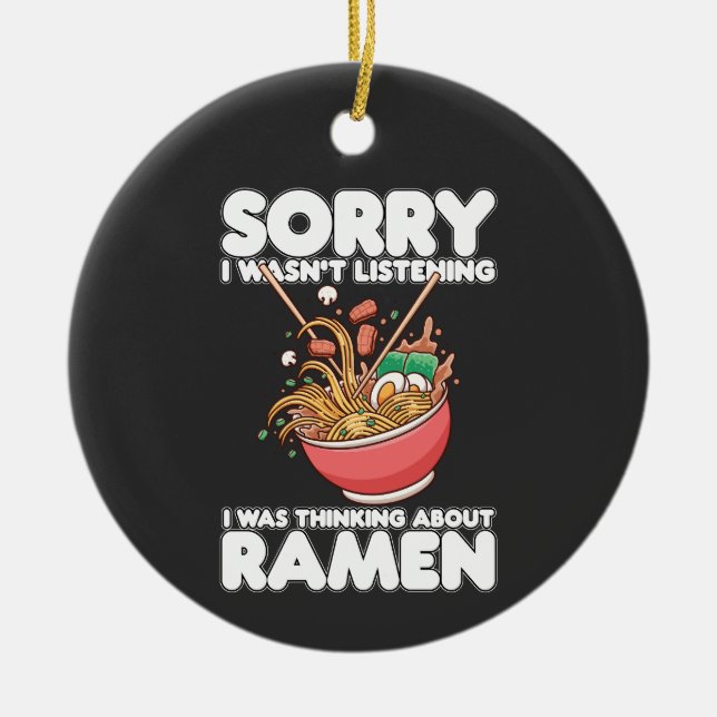 Förlåt att jag inte lyssnade på Ramen Julgransprydnad Keramik (Framsidan)