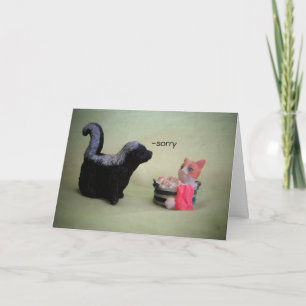 Förlåt att jag kan vara en stinkande kattnota kort