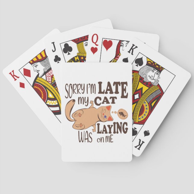 Förlåt att jag kom sent. casinokort (Baksidan)