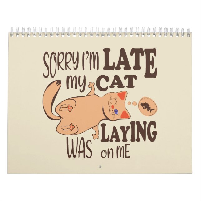 Förlåt att jag kom sent. kalender (Omslag)