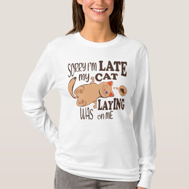 Förlåt att jag kom sent. t shirt (Framsida)