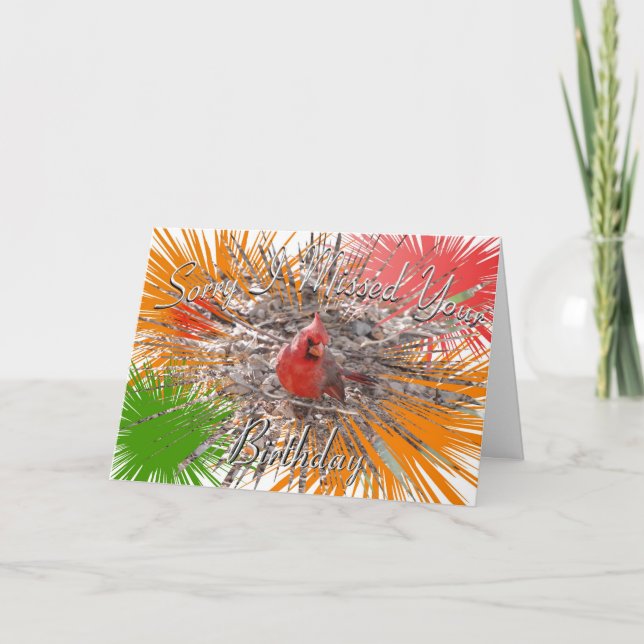 Förlåt att jag missade ditt födelsedagskort kort (Framsida)