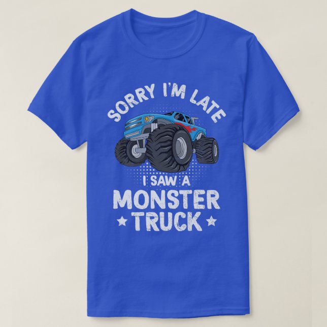 Förlåt att jag såg en Monster Lastbil Funny 2602 T Shirt (Design framsida)