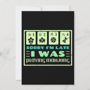 Förlåt att jag spelade Mahjong Funny Player sent Inbjudningar
