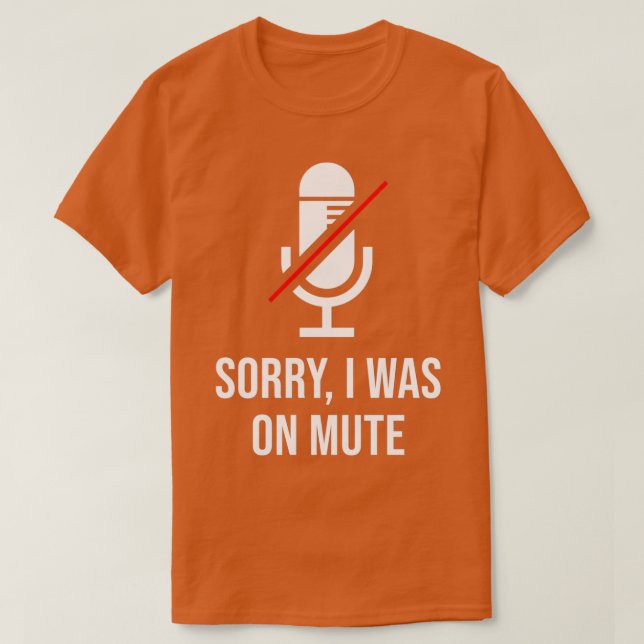 Förlåt att jag var på tyst t shirt (Design framsida)