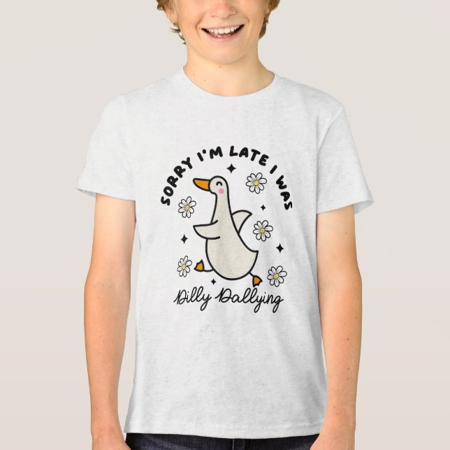 Förlåt att jag var sen med att äta upp gäss. t shirt (Framsida)