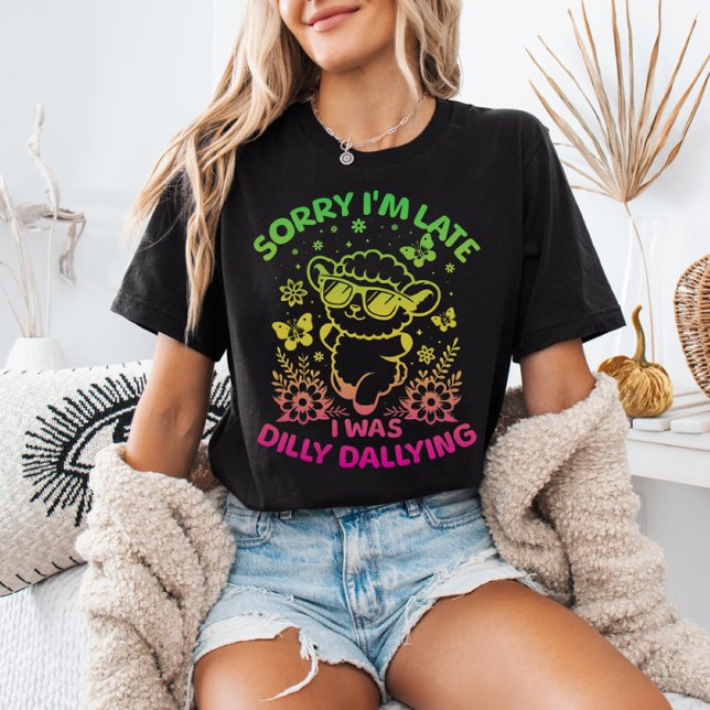 Förlåt att jag var sen med att fördröja glödlampor t shirt (Skapare uppladdad)