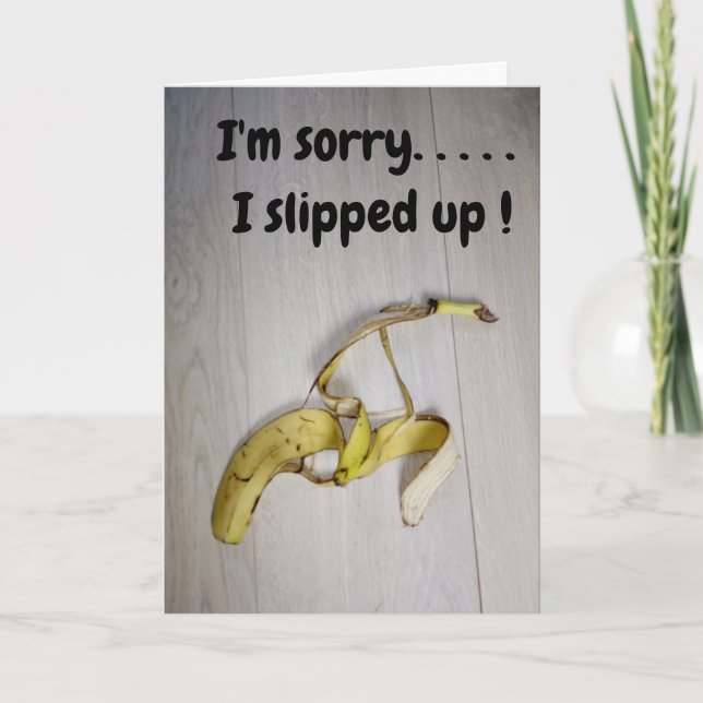Förlåt...bananskal Kort (Framsida)