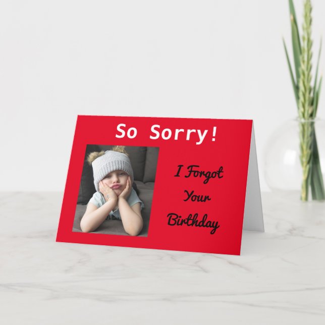 Förlåt! Belad Birthday Funny Grumpy Girl Cute Kort (Framsida)