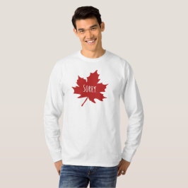 "Förlåt." Canadianer säger alltid synd T Shirt