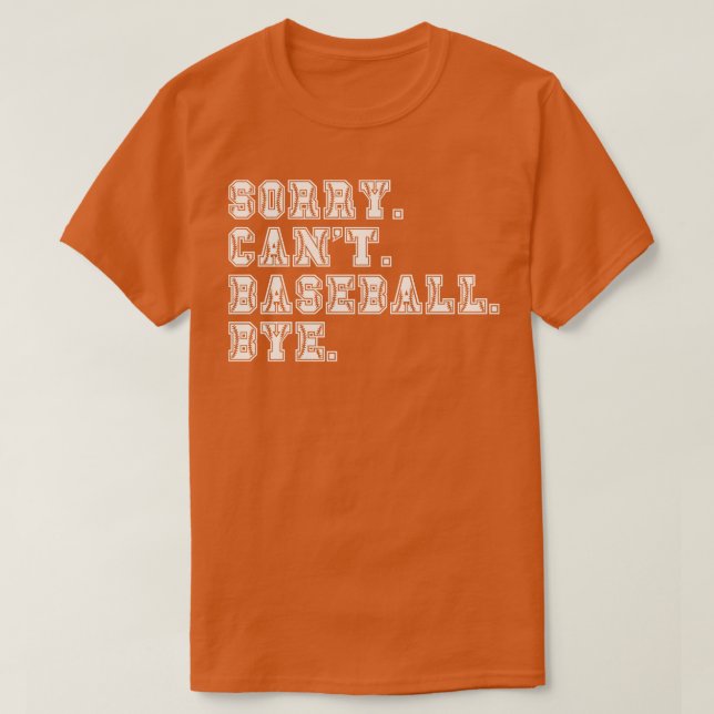 Förlåt Cant Baseball hej 10 T Shirt (Design framsida)