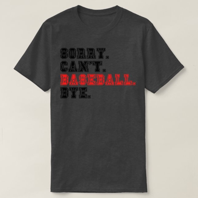Förlåt Cant Baseball hej 14 T Shirt (Design framsida)