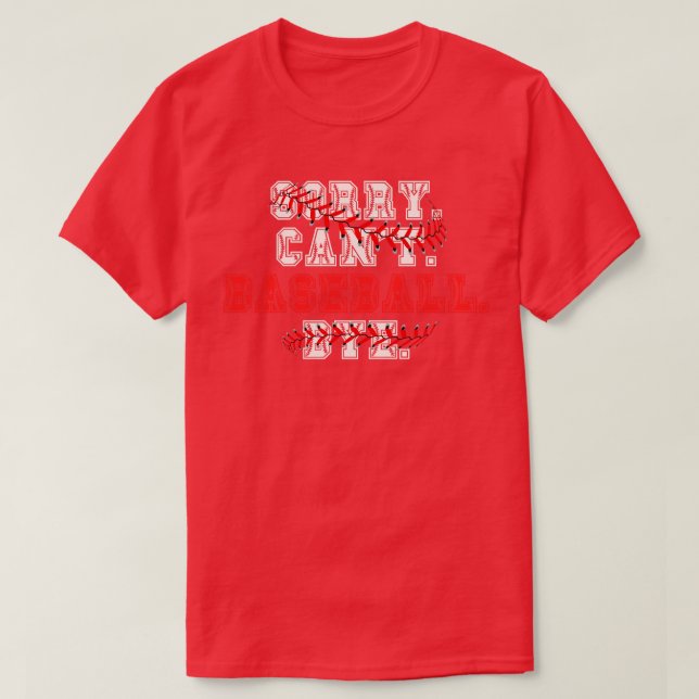 Förlåt Cant Baseball hej 19 T Shirt (Design framsida)