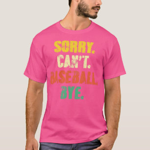 Förlåt Cant Baseball hej då, Vintage Retro Distre T Shirt